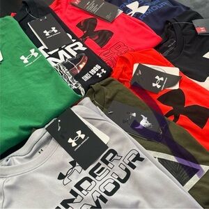 7- Piece a Bundle Under Armour T-Shirts Assorted Colors Size YSM